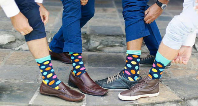 A Pair of Socks Can Be Made Into High Fashion Using Intellect