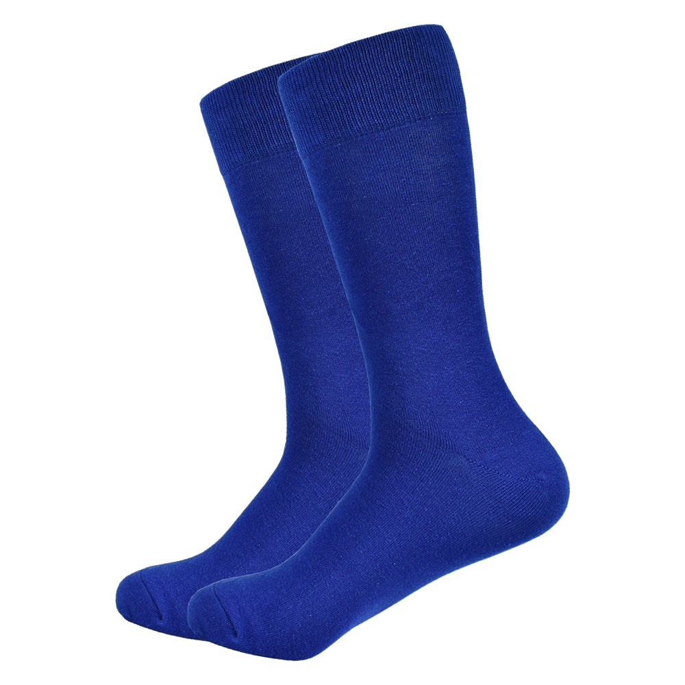 Navy Blue Solid - A Navy Blue Solid Men's Dress Sock