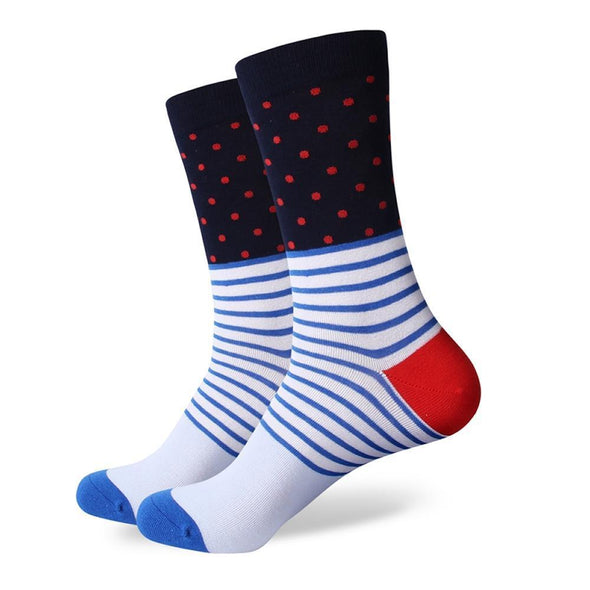 Dots & Stripes Socks | Striped Socks | Fun Dress Socks | SoKKs.com