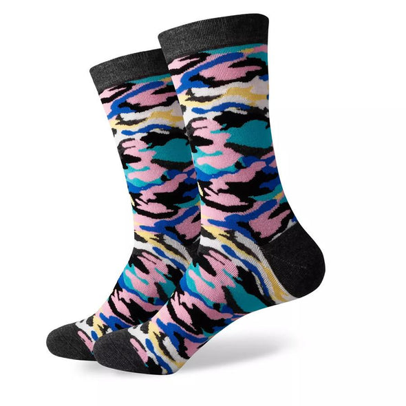 Pink Camo Socks | Pattern Socks | Fun Dress Socks | SoKKs.com