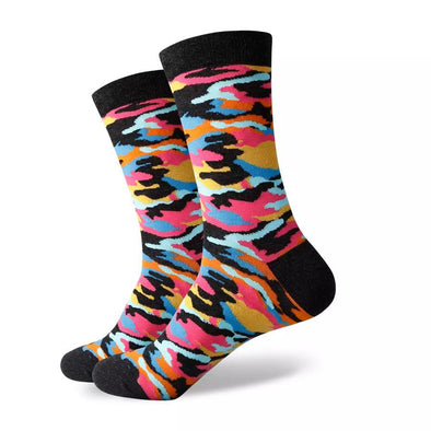 Charcoal Camo Socks | Pattern Socks | Fun Dress Socks | SoKKs.com