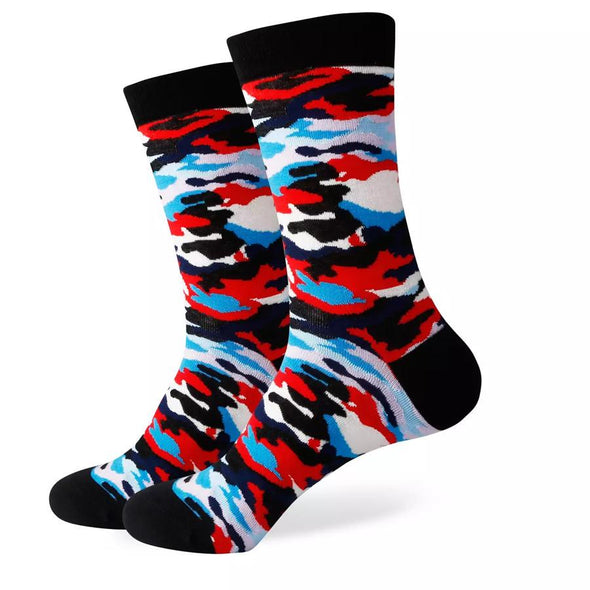 Red Camo Socks | Pattern Socks | Fun Dress Socks | SoKKs.com