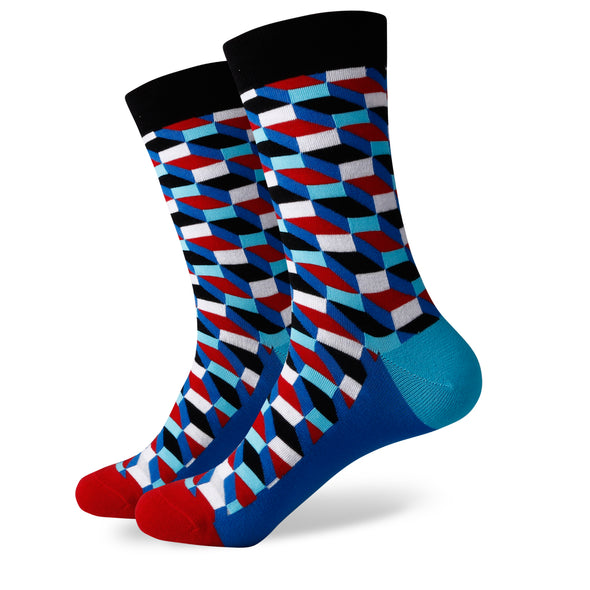 The Hudgins Socks | Pattern Socks | Fun Dress Socks | SoKKs.com