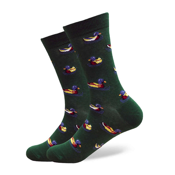 Green Mallard Socks | Novelty Socks | Fun Dress Socks | SoKKs.com