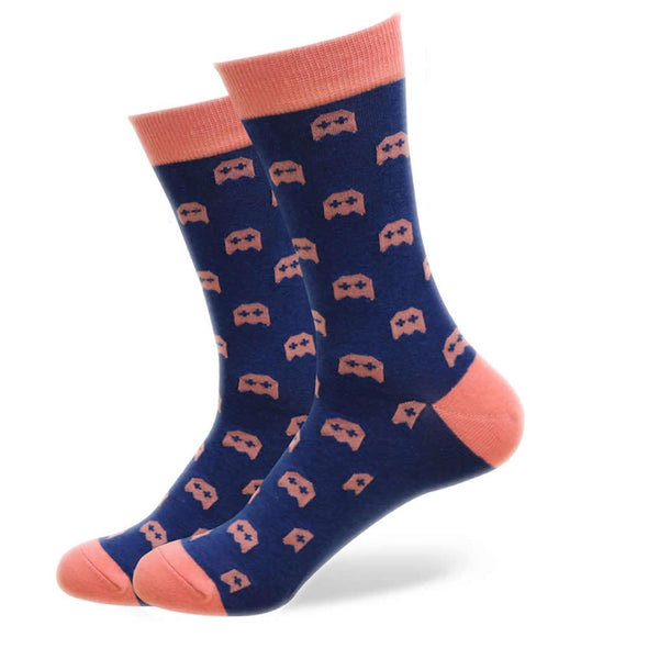 Pinky Ghost Socks | Novelty Socks | Fun Dress Socks | SoKKs.com