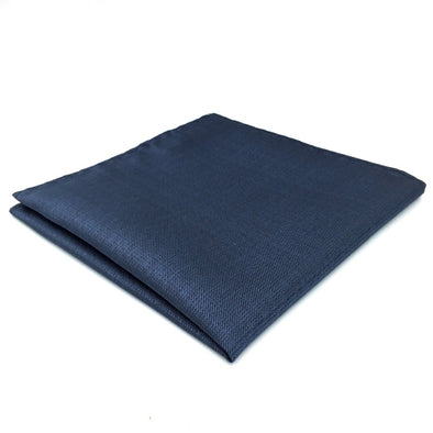 Solid Navy Silk Pocket Square | 100% Silk Pocket Square | SoKKs.com