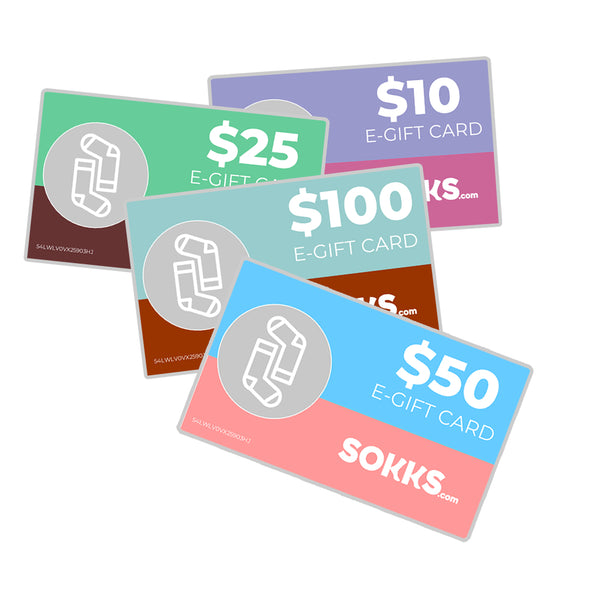 E-Gift Card | Gift Cards for Socks | SoKKs.com