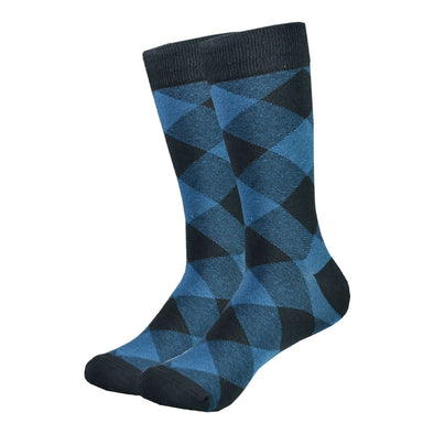 Blue Square Socks