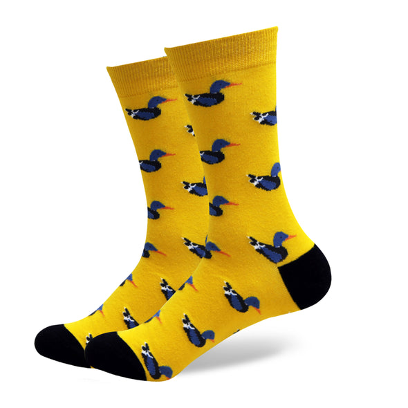 Gold Mallard Socks | Novelty Socks | Fun Dress Socks | SoKKs.com