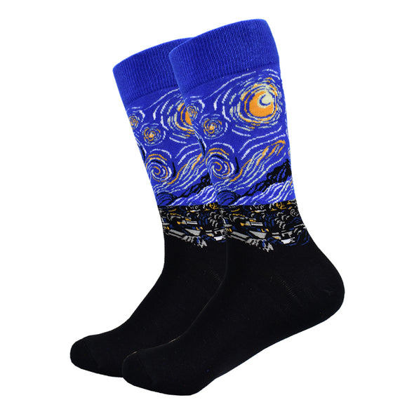 A Starry Night Art Socks